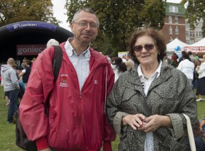 Janina Bytniewska  - dyrektor szkoły na Stamford Hill i Krzysztof Labudzki ze szkoły im. Jana Pawła II/ Fot. Małgorzata Bugaj-Martynowska 