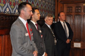 Od lewej: Łukasz Filim, Piotr Leśniak, Steve McCabe,Simon Hughes. / Fot. Magdalena Czubińska