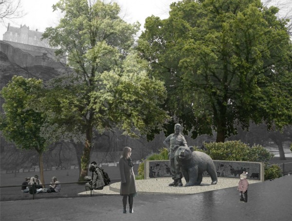 Tak będzie wyglądał pomnik misia Wojtka w Edynburgu. Kiedy obejrzymy go na żywo? / Fot. Alan Beattie Herriot
