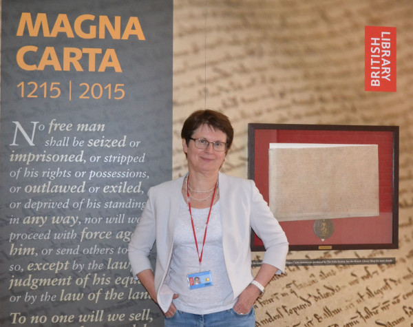 Na zdjęciu: Magda Szkuta w British Library